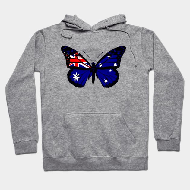 Australia Monarch Butterfly Flag of Australia To Celebrate Australia Day (Support Australia) Hoodie by Mochabonk